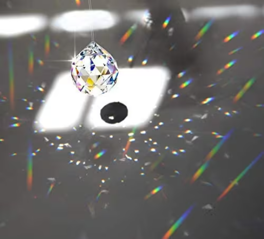 4pcs suncatchers Crystal Glass Ball Prism Rainbow Maker Suncatcher Hanging Pendant