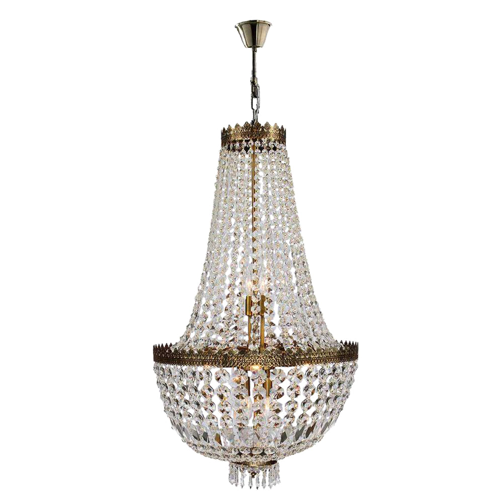 Metropolitan 8 light antique bronze chandelier