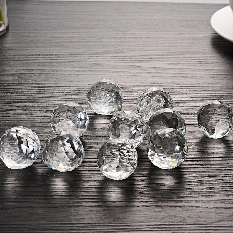 4pcs suncatchers Crystal Glass Ball Prism Rainbow Maker Suncatcher Hanging Pendant