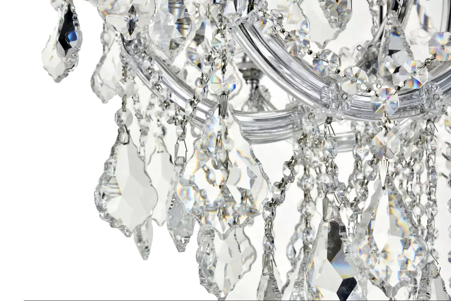 Maria Theresa 19-Light Crystal Chandelier 30 in. Dia x 28 in. H Two 2 Tier Large