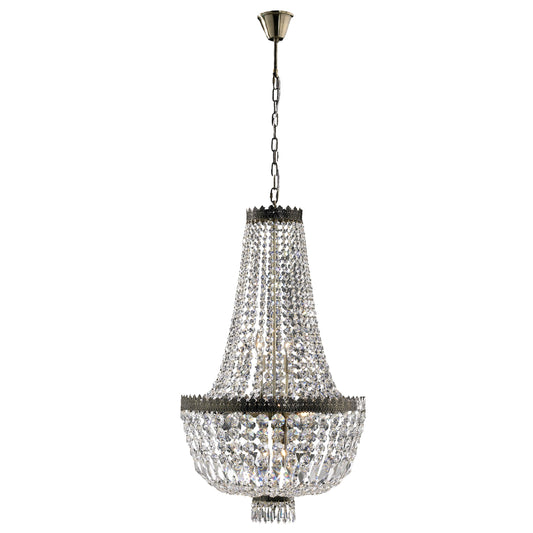 Metropolitan 8 light antique bronze chandelier